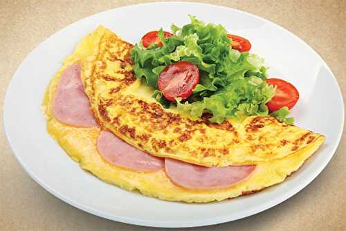 Omelette jambon-emmental