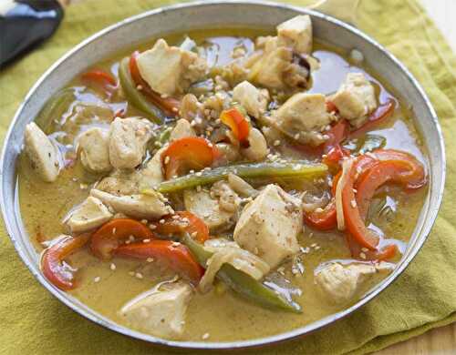 Poulet au curry et aux lentilles