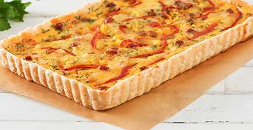 Quiche au poivron et chorizo