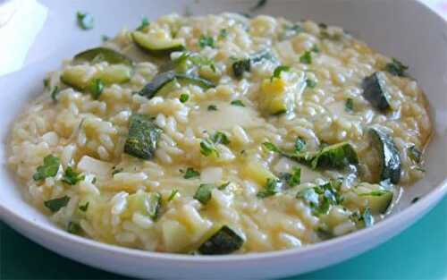 Risotto aux courgettes et Philadephia avec Thermomix-Cuisine thermomix