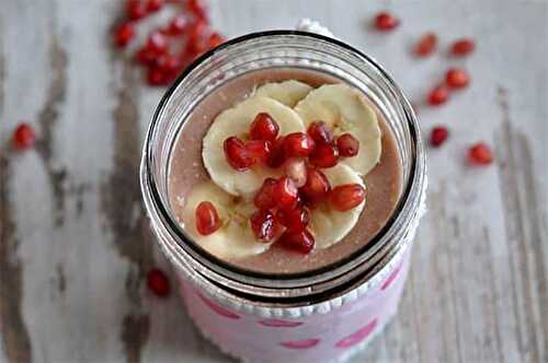 Smoothie à la grenadine et à la banane