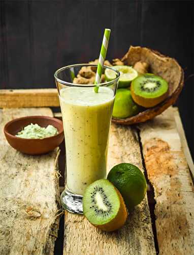 Smoothie du kiwi au gingembre