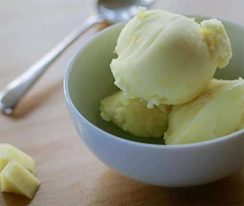 Sorbet ananas avec Thermomix