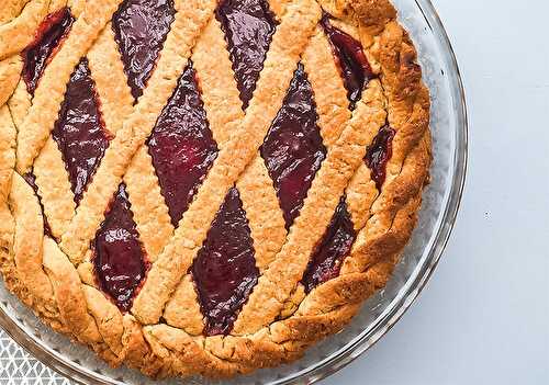 Tarte à la confiture de fraises