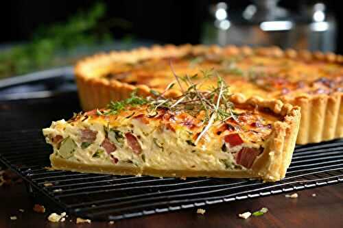 Quiche Lorraine au Thermomix – Recette Facile et Savoureuse