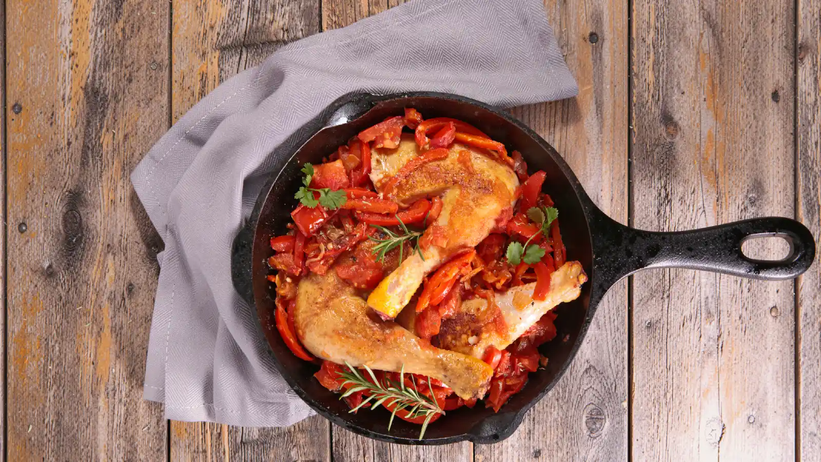 Poulet basquaise au Thermomix