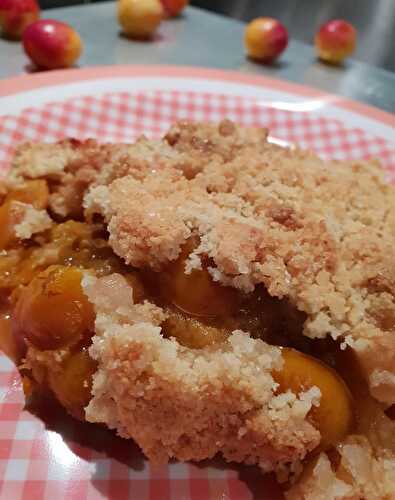 Crumble aux mirabelles bio