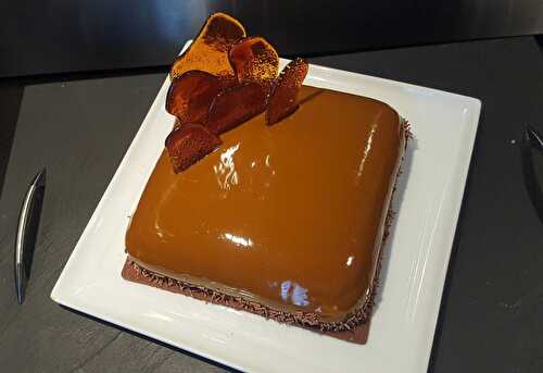 Mon entremet avec un vrai goût de caramel