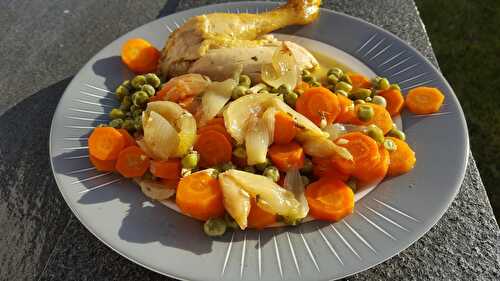 Poulet fermier du Périgord, Label rouge et ses petits légumes