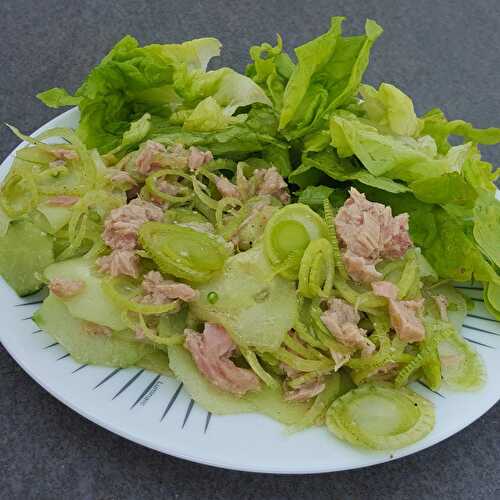 Salade concombre et céleri bio -                                                                 Cuisinez avec flo