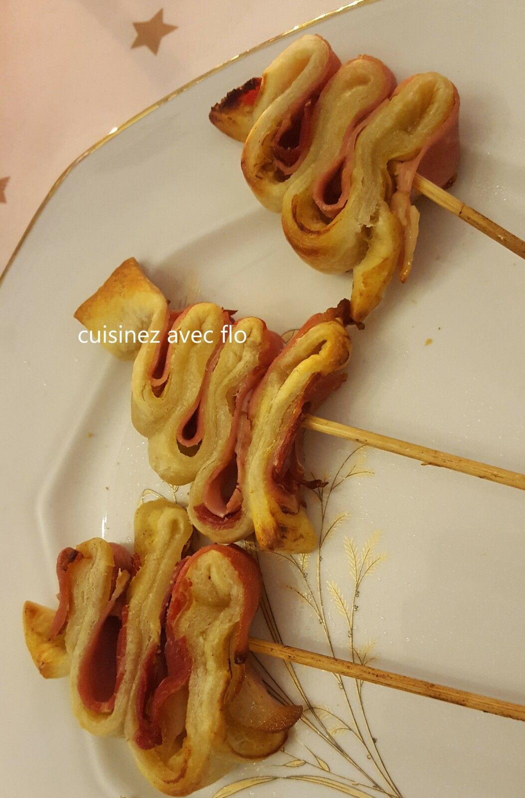 Brochette sapin de noël pour l'apéro