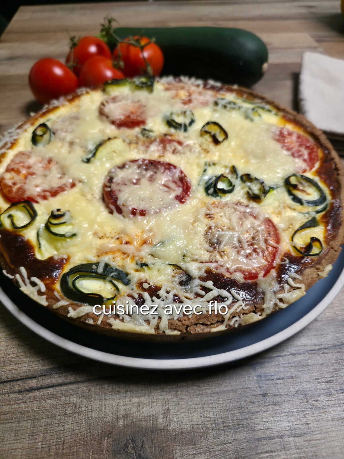                            Tarte tomates courgettes sans gluten
