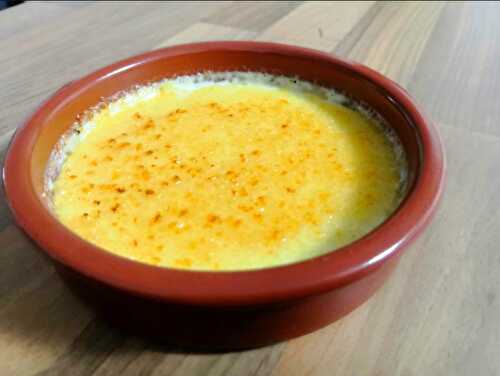 Crème brûlée cardamome citron