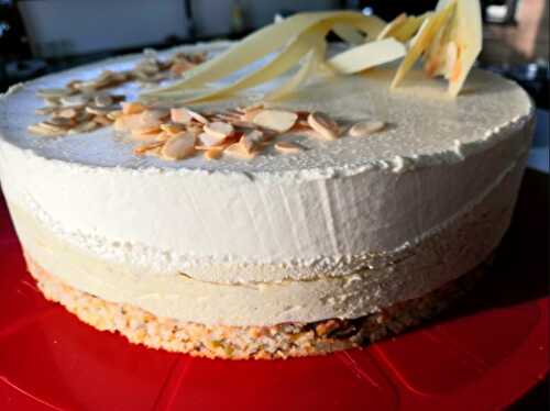 Entremet pistache chocolat blanc