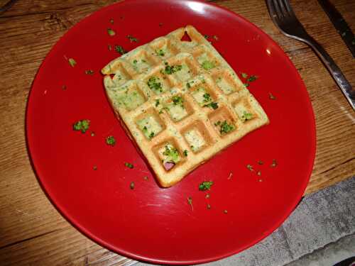 Gaufre au brocoli maison