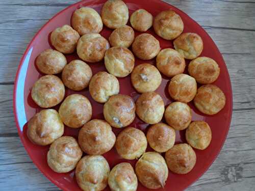 Gougères béchamel champignons