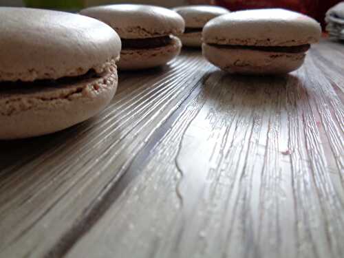 Macarons banane chocolat