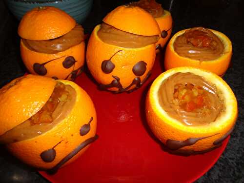Oranges scalpées Halloween