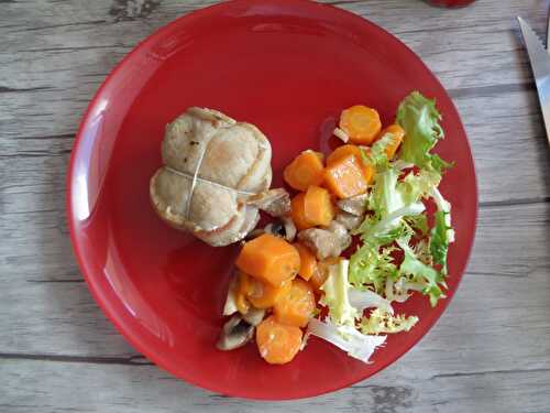 Paupiettes carottes et champignons