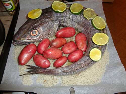 Poisson en croûte de sel