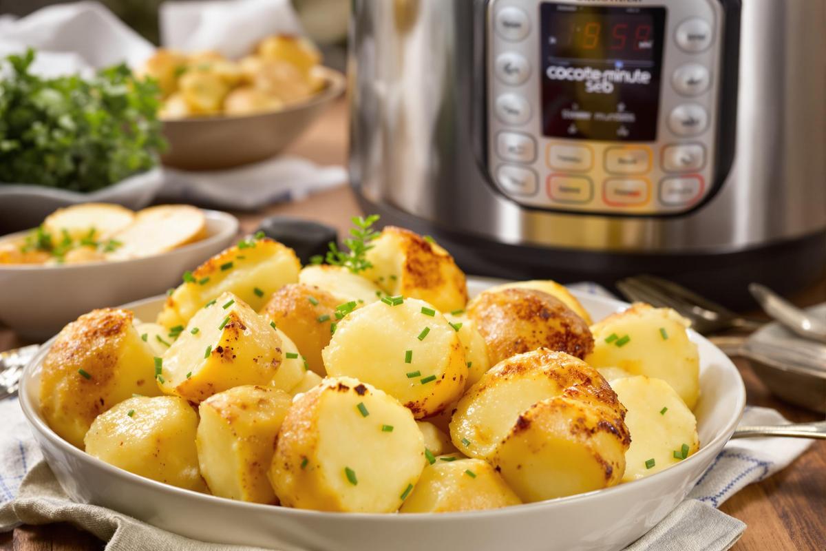 Temps de cuisson des pommes de terre vapeur en cocotte-minute