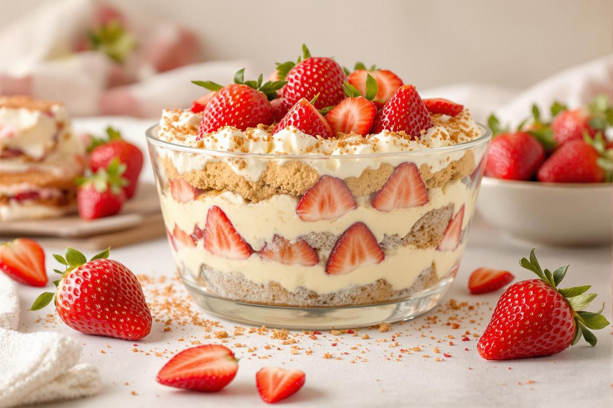 Tiramisu aux fraises : dans quoi tremper les biscuits ?