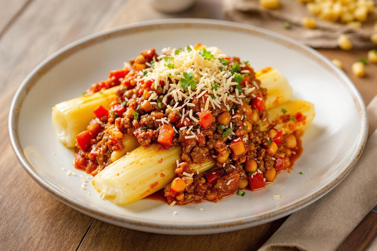 Découvrez l’alliance surprenante : poireaux et sauce bolognaise pour un régal assuré