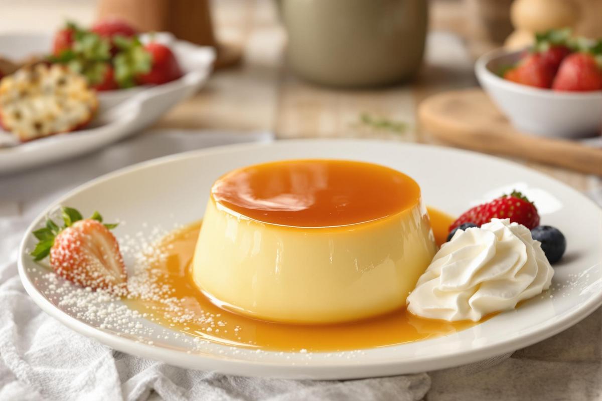 Découvrez le flan express aux 4 ingrédients qui épatera vos convives à tous les coups
