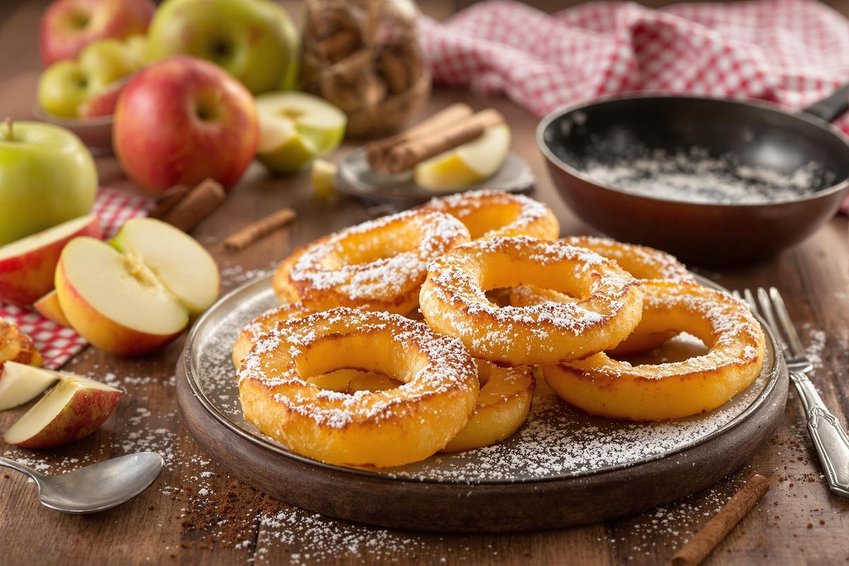 Découvrez les apfelkiechle : La délicieuse fusion allemande entre beignet et crêpe