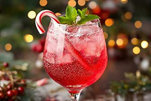 Le cocktail au bonbon Candy Cane Spritzer