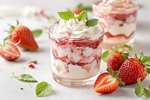Le dessert printanier à 2 ingrédients : crème de fraises au mascarpone