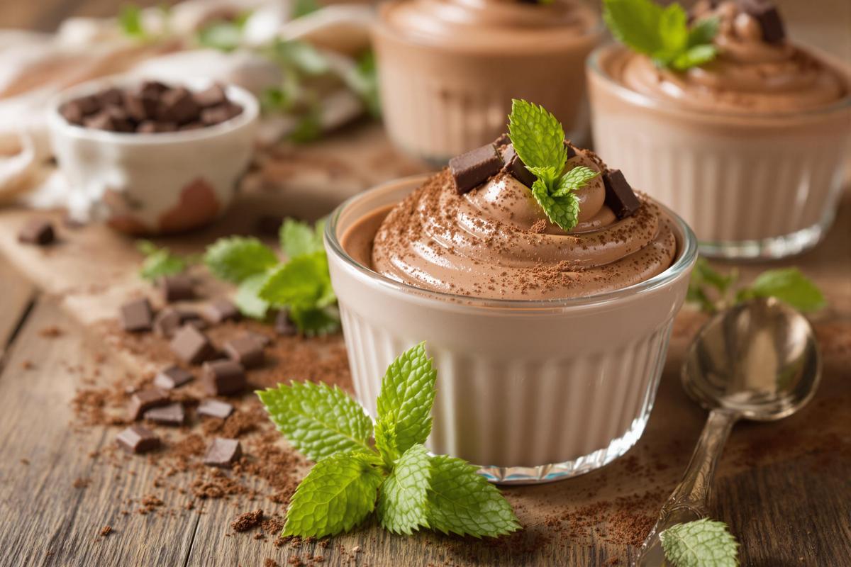 Mousse au chocolat simplifiée : une texture parfaite sans tracas avec les œufs
