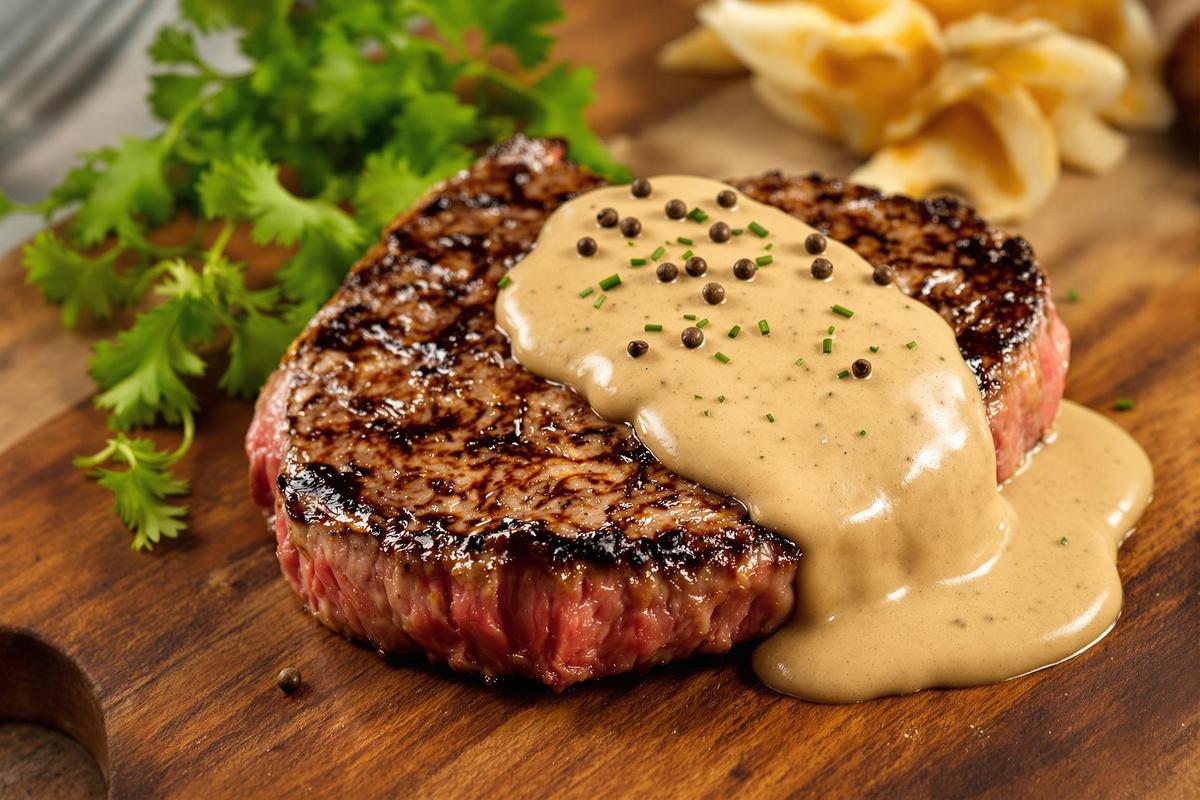 Notre recette de sauce au poivre pour steak haché