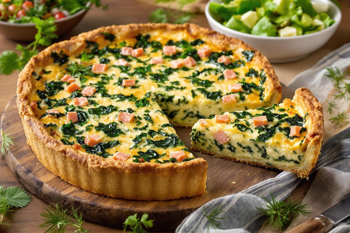Quiche gourmande aux épinards et saumon fumé : la recette facile à ne pas manquer