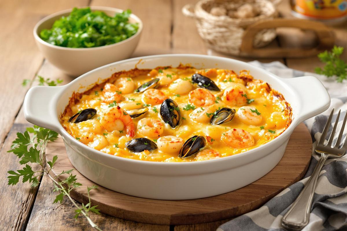 Recette de gratin de fruits de mer : simple, rapide et absolument délicieux