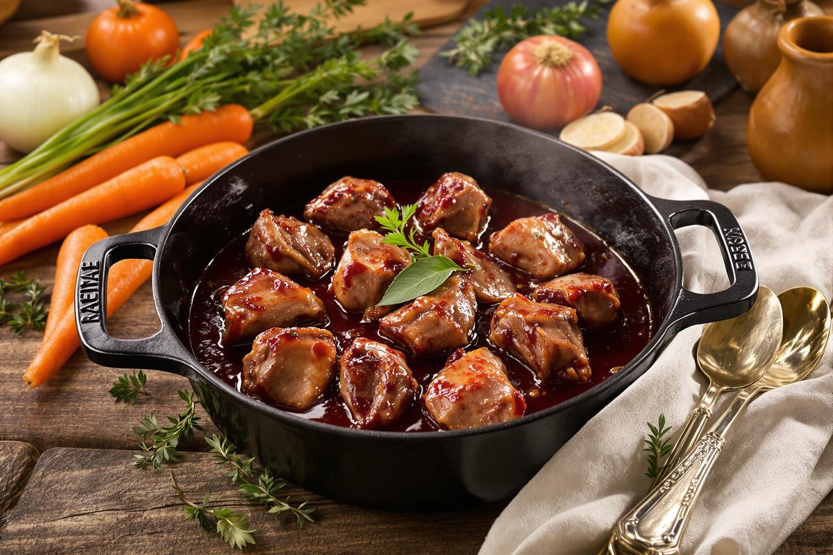 Recette de joues de porc en cocotte : une viande tendre au goût authentique