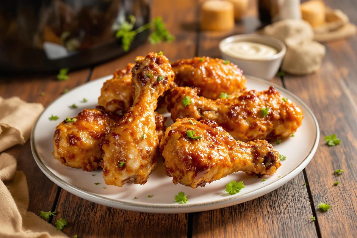 Recette de pilons de poulet croustillants à l’Air Fryer : facile et sans friture