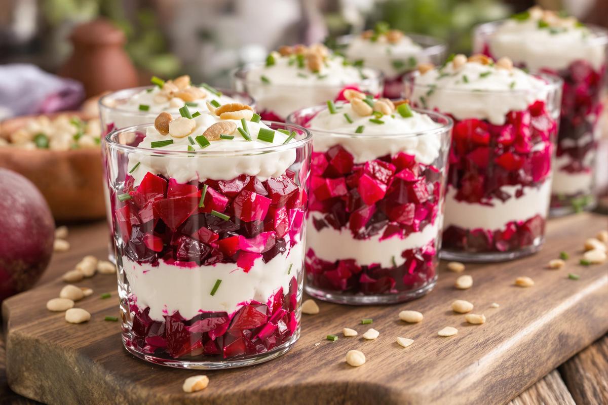 Recette de verrines de betterave chic et rapide : effet waouh garanti à l’apéro