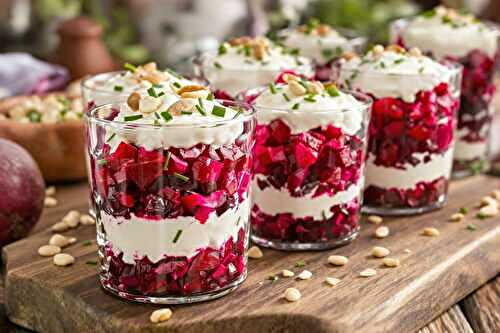 Recette de verrines de betterave chic et rapide : effet waouh garanti à l’apéro