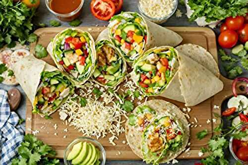 Recettes faciles et rapides : préparer des wraps maison délicieux et sains