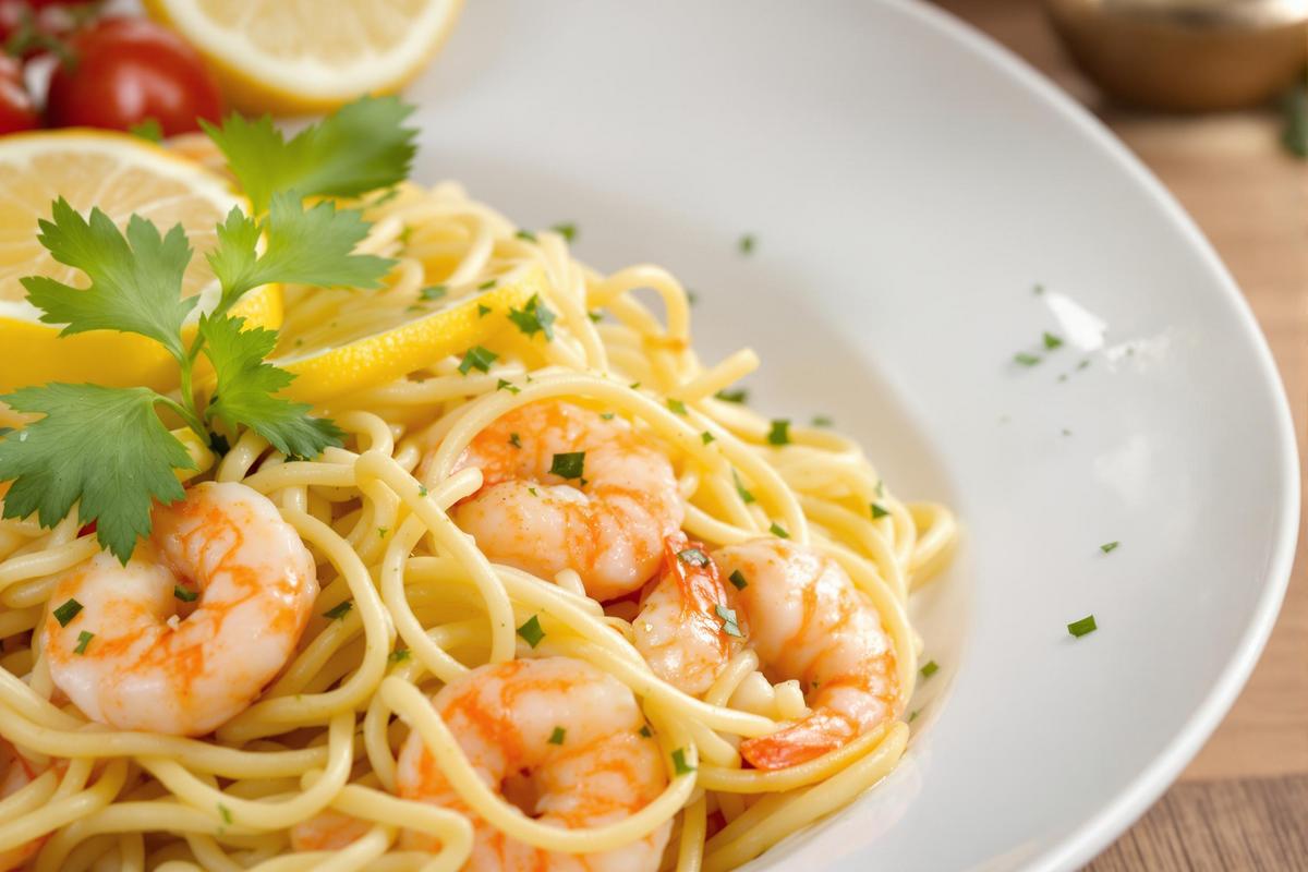 Une recette simple de pâtes aux crevettes pour un dîner savoureux et nutritif en un rien de temps