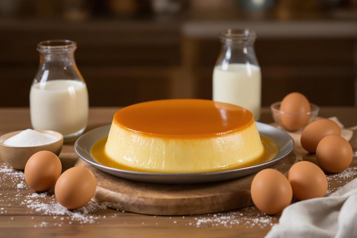 Une recette simple et savoureuse de flan avec seulement trois ingrédients