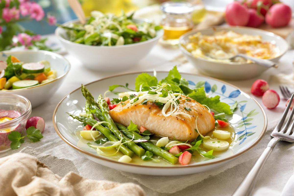 Découvrez nos recettes savoureuses de dîners printaniers équilibrés pour la semaine du 5 mai
