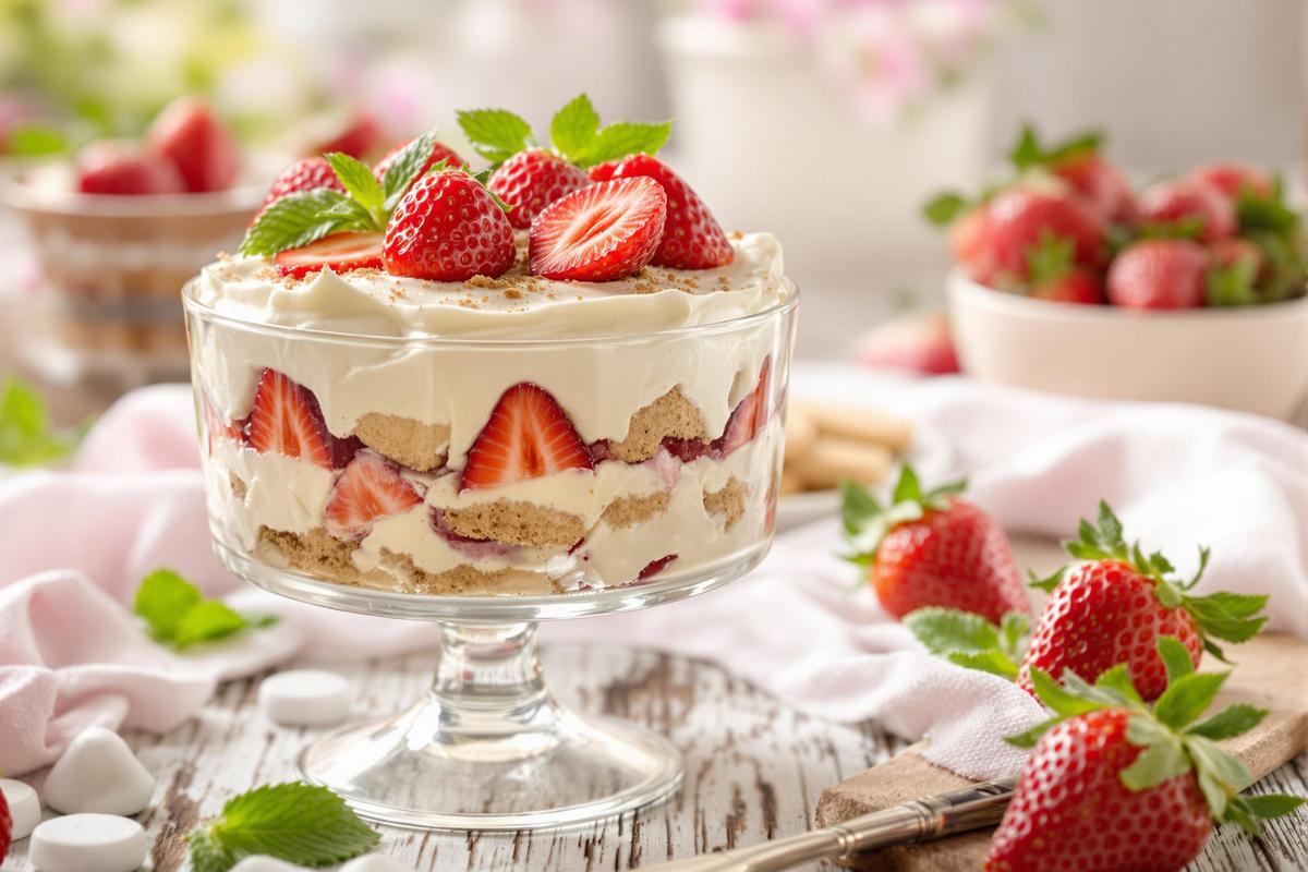 Dix tiramisus à la fraise pour célébrer le printemps avec gourmandise
