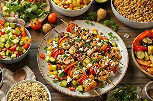 Que manger avec des brochettes de poulet