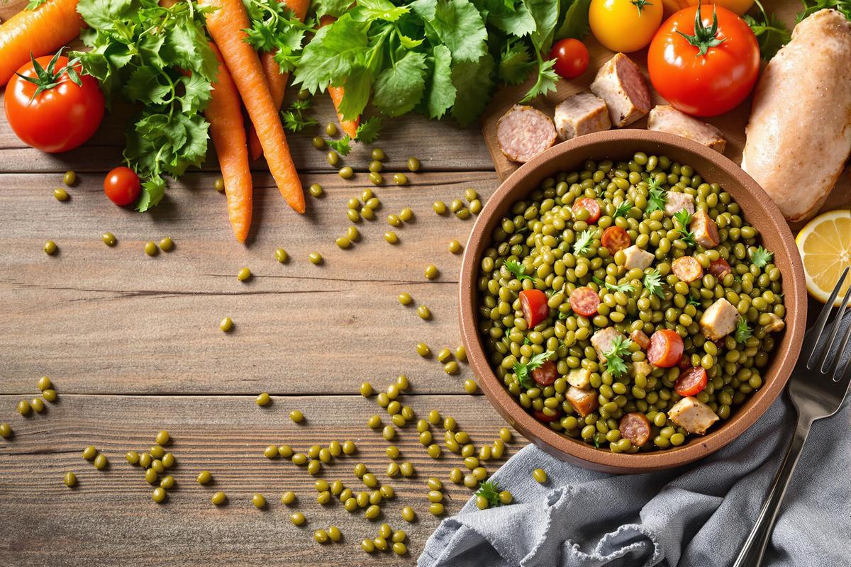 Que manger avec des lentilles vertes?