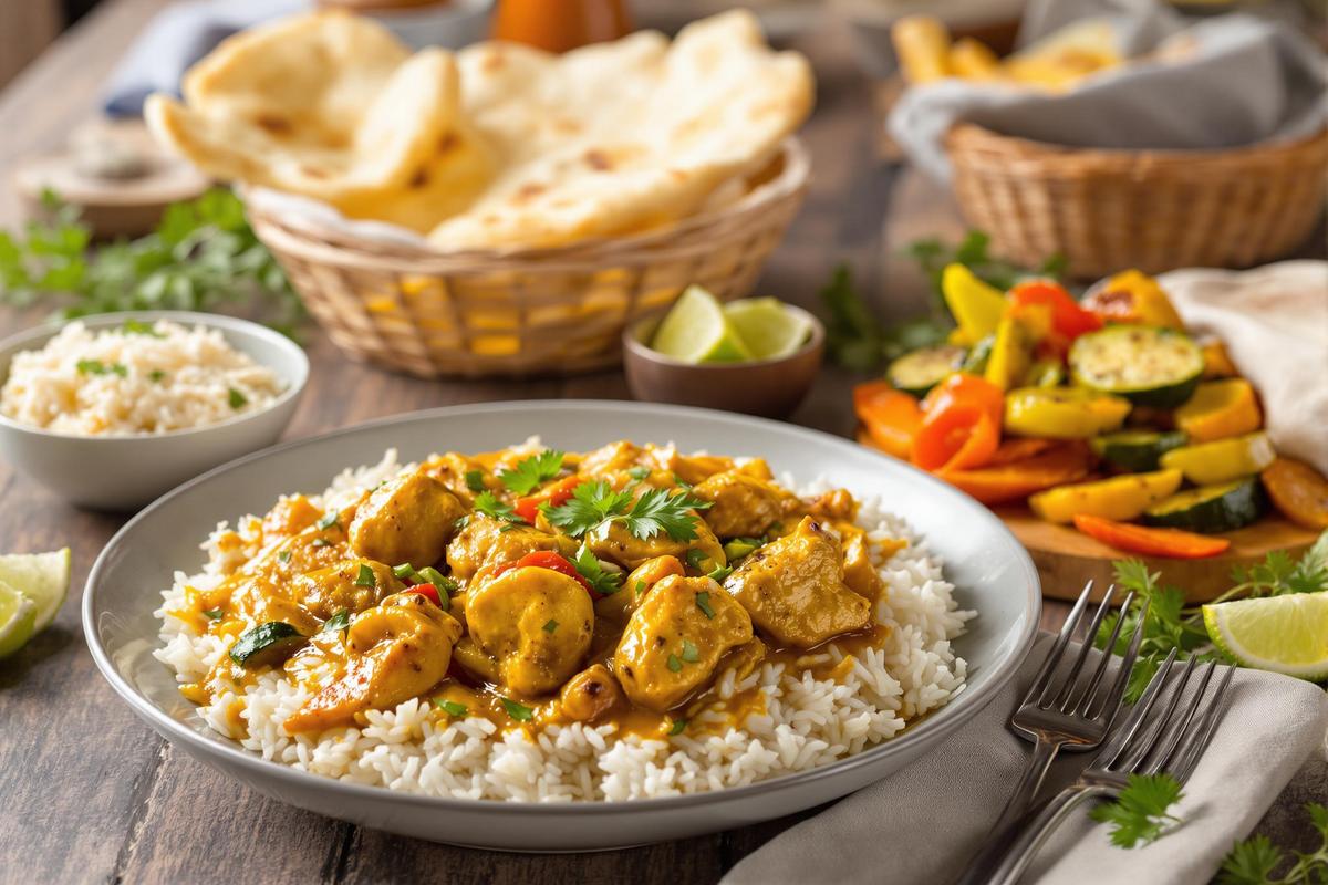 Que manger avec un poulet au curry