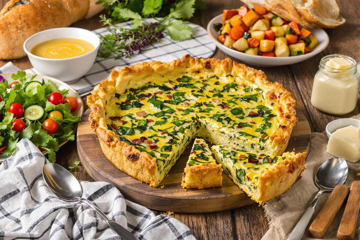 Que manger avec une quiche aux épinards