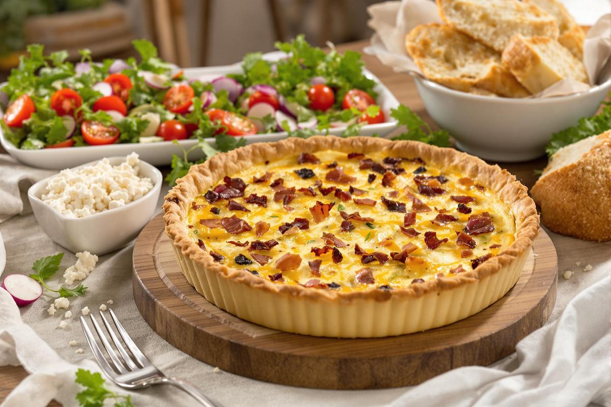 Que manger avec une quiche lorraine?