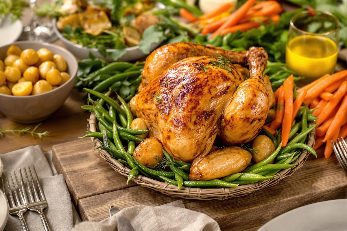 Quel légume avec du poulet rôti
